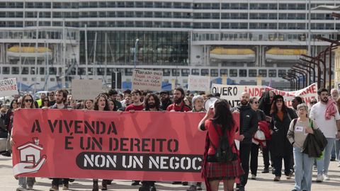 Manifestación por la vivienda en A Coruña