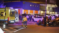 El herido fue trasladado en ambulancia al Hospital da Mari�a