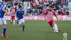 Jimmy Chema Almeria Real Oviedo Juegos Mediterraneos.Jimmy persigue a Chema en el encuentro de esta tarde