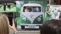 Photocall de la parraleta de la Pe�a Morandeira en imagen de archivo.
