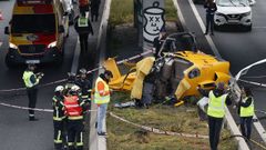 Tres heridos en un accidente de helic�ptero en la M-40