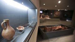 En el centro arqueolgico de San Roque se exponen piezas del pasado romano de Lugo