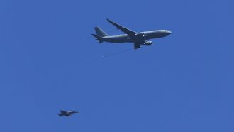 AVIONES DEL EJERCITO DEL AIRE SOBREVOLANDO LA COMARCA DEL BARBANZA