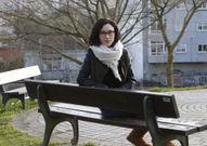 La asturiana Yerma Gonz�lez, ayer en Ourense. 
