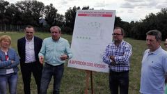 Presentaci�n del proyecto de la residencia en julio del 2108 por el entonces presidente de la Diputaci�n, Dar�o Campos, y el alcalde Jos� Luis Maceda