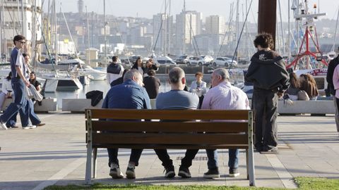 Imagen de buen tiempo en A Coru&ntilde;a el pasado jueves
