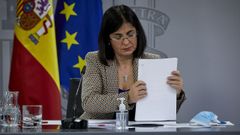 La ministra de Sanidad, Carolina Darias