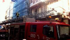 Incendio en un edificio de A Magdalena
