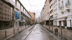 Una calle de Vitoria hoy