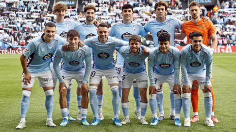 Frente al Levante en Bala�dos, el Celta present� su once con m�s canteranos, siete.