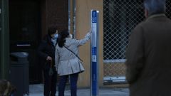 Parada de bus urbano de las nuevas l�neas en funcionamiento en Pontevedra
