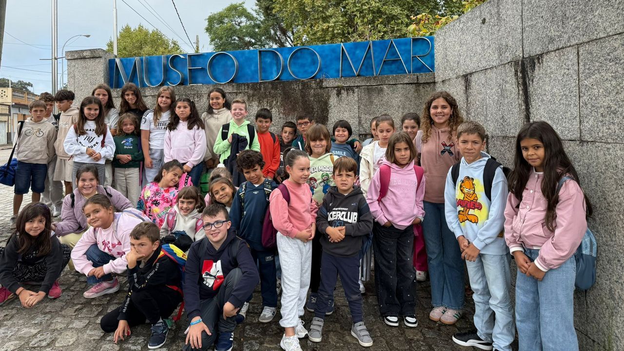 Niños de O Pino en el Museo do Mar