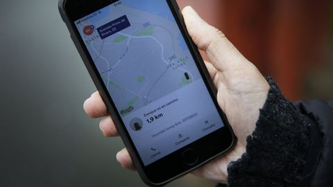 Imagen de archivo de un conductor de la plataforma Cabify.