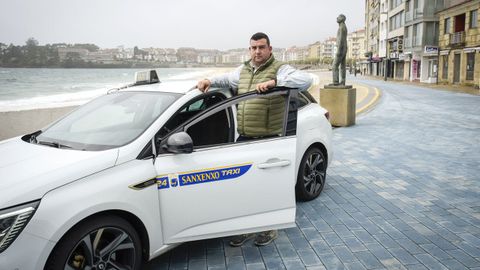 Iván Torres, presidente de taxistas del Concello de Sanxenxo.