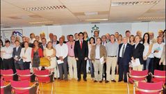 Posado de Calvo con los alcaldes de municipios de menos de 20.000 habitantes