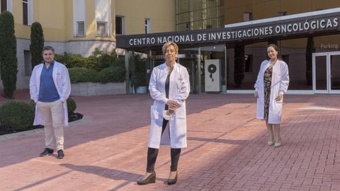 David Olmeda, Marisol Soengas y Daniela Cerezo