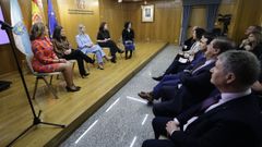 Un momento del acto en favor de la mujer celebrado este mi�rcoles en la Delegaci�n del Gobierno, en A Coru�a.