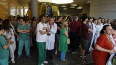 Concentracin a las puertas de Urgencias