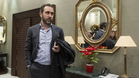 El empresario Víctor de Aldama en el Parlamento de Canarias