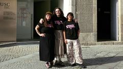 Sergio Marey, Helena Rodr&iacute;guez e P&iacute;a Piadosa, do colectivo Vaia Vaia.