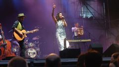 Luc�a P�rez en una actuaci�n en el 2023 en Ferrol