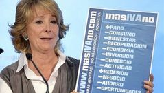 En 2010 Aguirre lider� una campa�a contra la subida del IVA