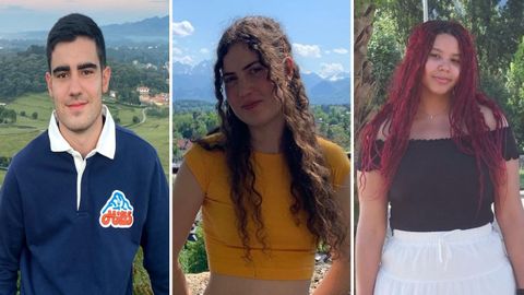 Martn Hermida se grada enIngeniera en Tecnologas Industriales,Enma termin tercer deldoble grado de Educacin Infantil e Primaria y Rachel cursa la carrera de Matemticas.