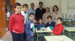 Los alumnos de primero de ESO del Lama das Quendas ya reciben clases de ajedrez 