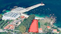 En rojo se destacan los terrenos adquiridos por parte del Concello de Vigo.