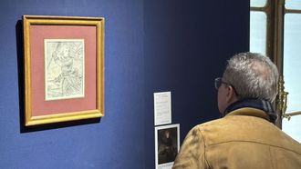 El boceto sirvi&oacute; para preparar el emblem&aacute;tico cuadro &laquo;Bonaparte en el puente de Arcole&raquo;