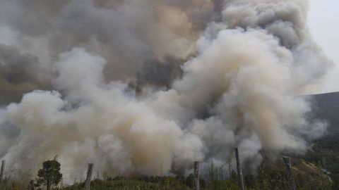 Incendio en Quiroga