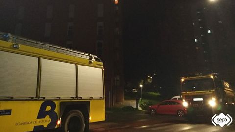 Incendio en Langreo