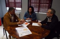 Representantes municipales con el presidente de Afap