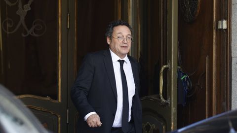 �lvaro Garc�a Ortiz, saliendo del Tribunal Supremo.