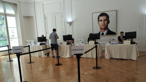 Imagen de un colegio electoral en la capital argentina.