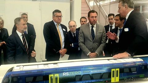 El ministro scar Puente, este martes en la feria InnoTrans de Berln