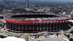 Imagen exterior del estadio Azteca, donde se celebrar� el partido inaugural del Mundial entre M�xico y Sud�frica