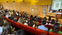 El acto de bienvenida a residentes y especialistas tuvo lugar este viernes en el Hospital Montecelo, en Pontevedra