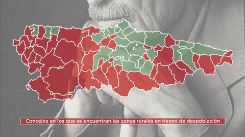 El mapa de la Asturias vaciada
