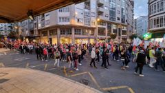 Imagen de archivo de una protesta del sector siderometal, a su paso por la avenida de la Habana de Ourense