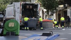 Recogida en la avenida de Oza