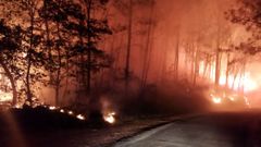 Imagen de archivo de un incendio en Boiro