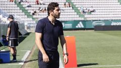 Javi V�zquez durante el encuentro frente al Barakaldo