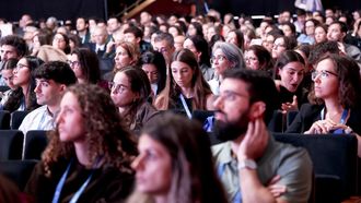 Asistentes al congreso de ayer en Santiago