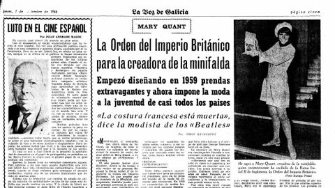 Pgina publicada en La Voz de Galicia el 1 de diciembre de 1966