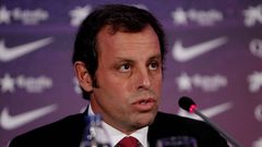 Rosell, durante la rueda de prensa