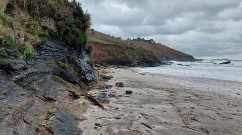 Playa de Bascuas, en Sanxenxo