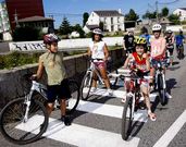 En San Cibrao ayer por la tarde los ni�os y j�venes fueron los protagonistas de las fiestas. 