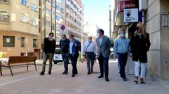 Visita del alcalde Miguel Anxo Fern�ndez Lores a las obras en Loureiro Crespo y el barrio del Casta�al