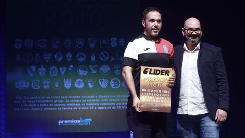 Un momento de la XIV edicin de los Premios Lder del ftbol base lucense